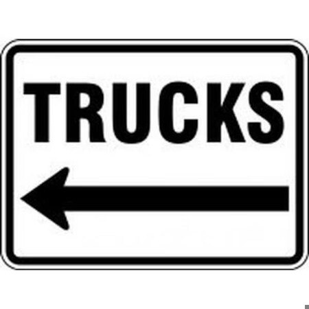 Accuform FACILITY TRAFFIC SIGN TRUCKS FRR281DP FRR281DP